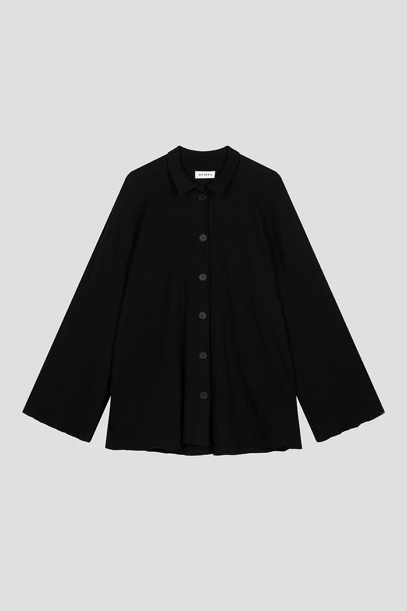 OH APRIL Fleur Blouse black