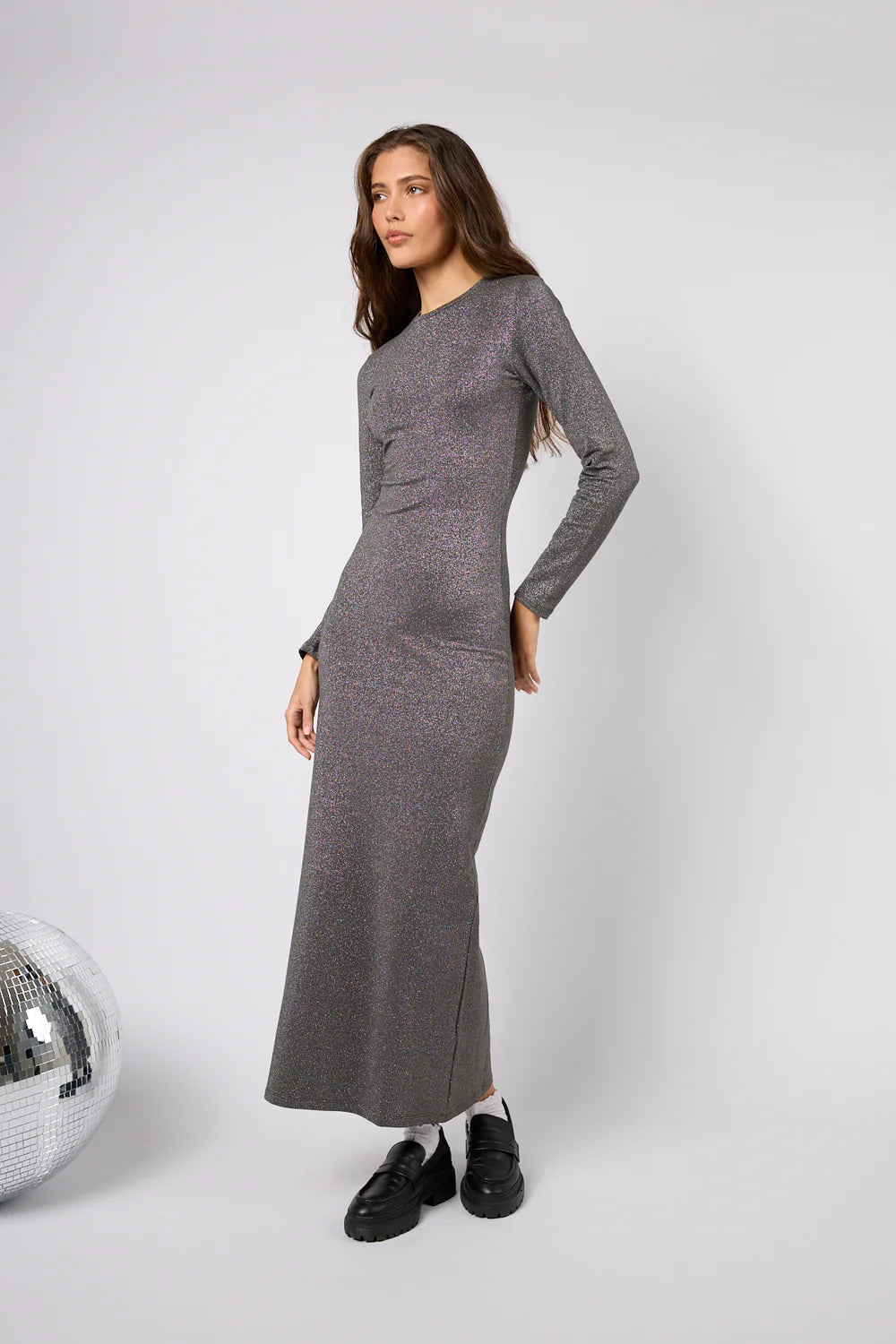 OH APRIL Frida Bodycon Dress Graphite