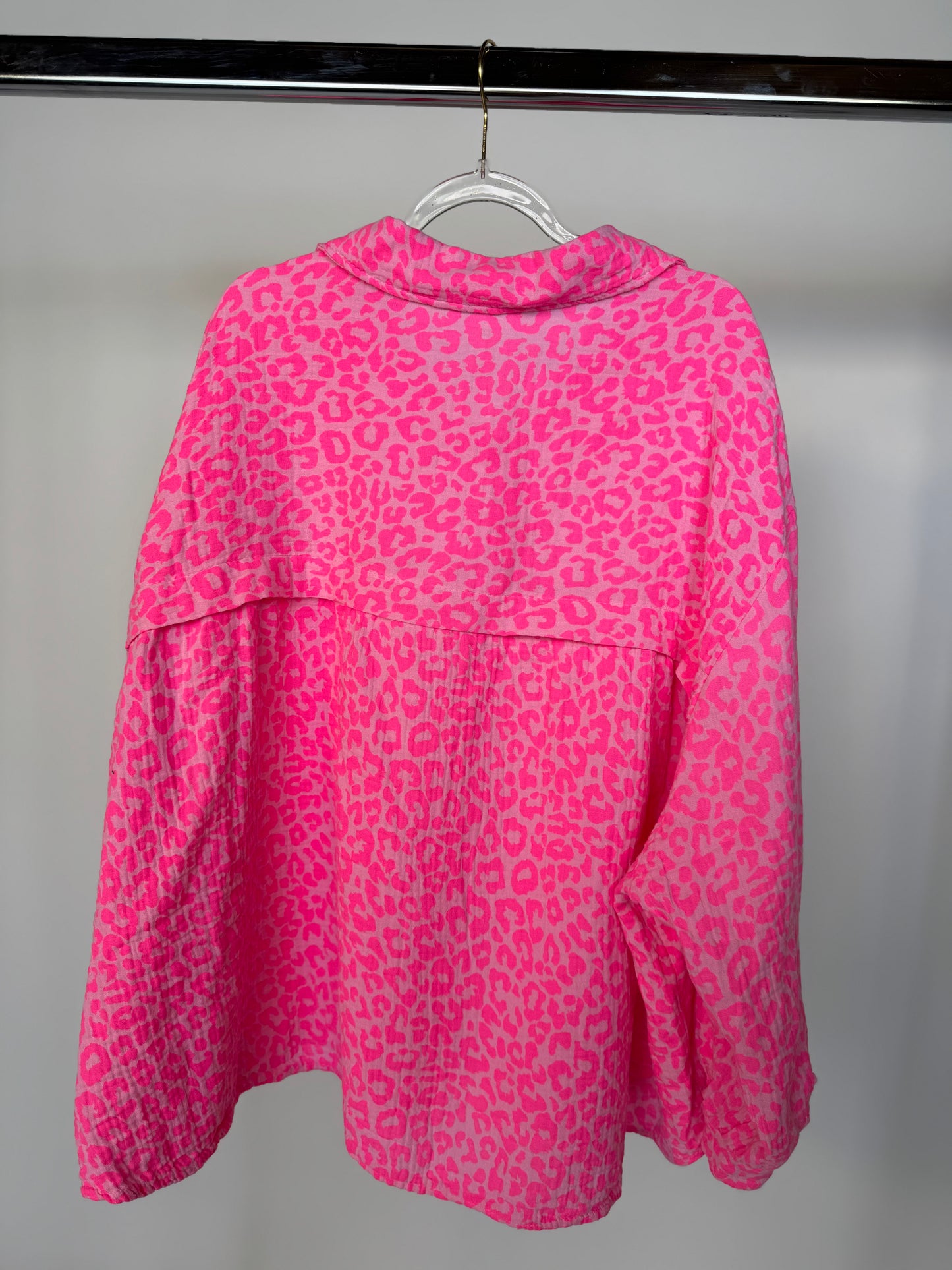 Musselin Bluse LEO LOVER electric pink