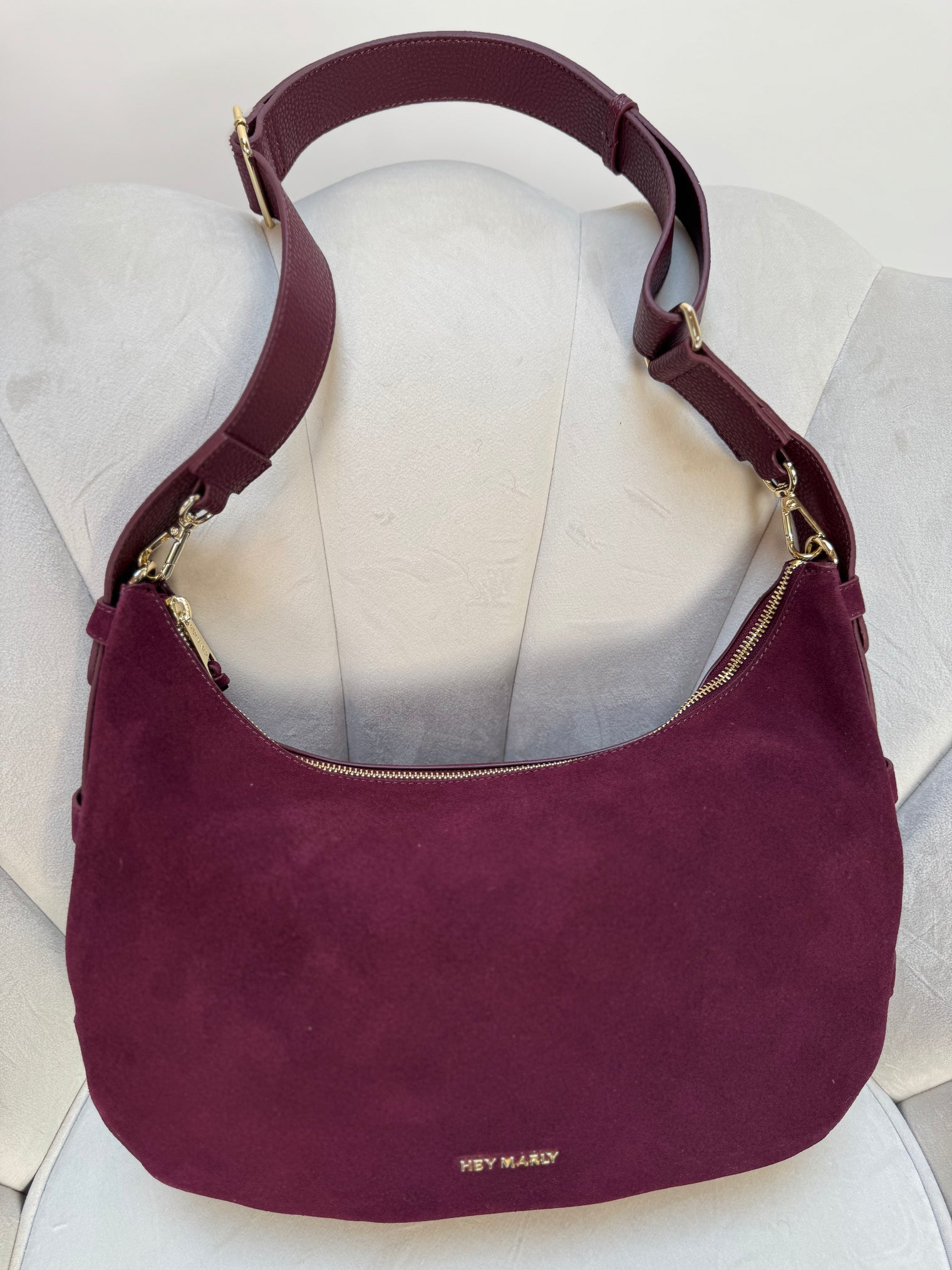 Hey Marly Lifetime Sister Suede M Berry
