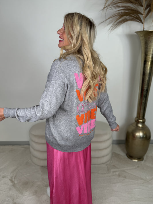 Pullover 7001-SC233246 Good Vibes grau