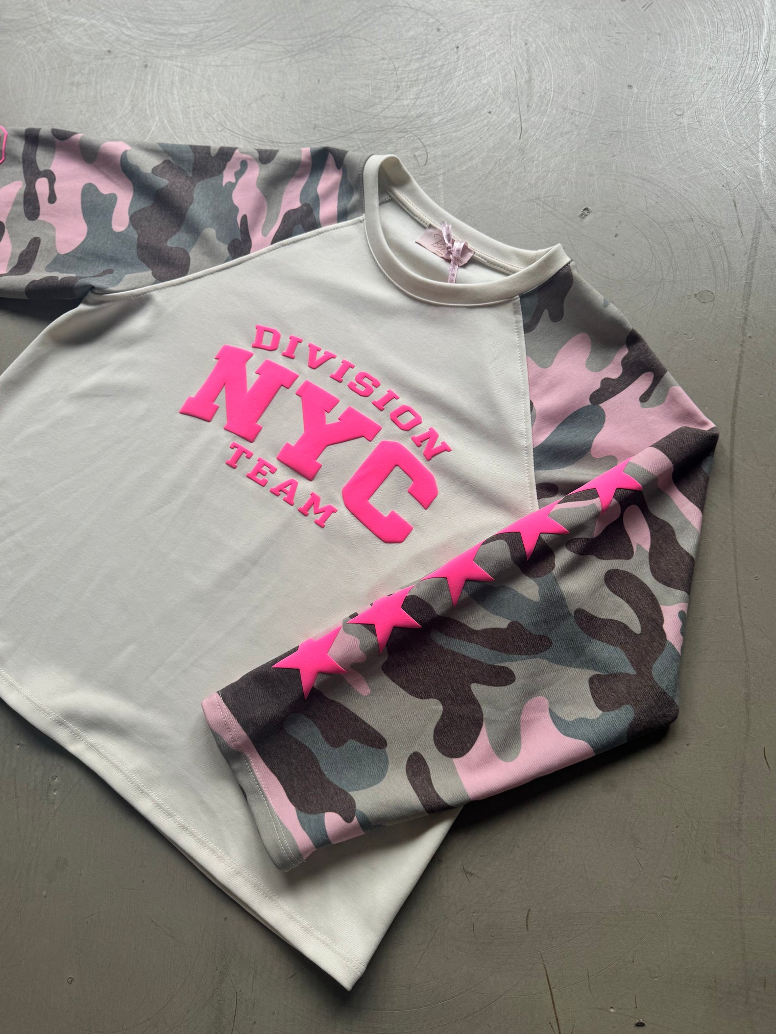 Longsleeve Camouflage pink Star