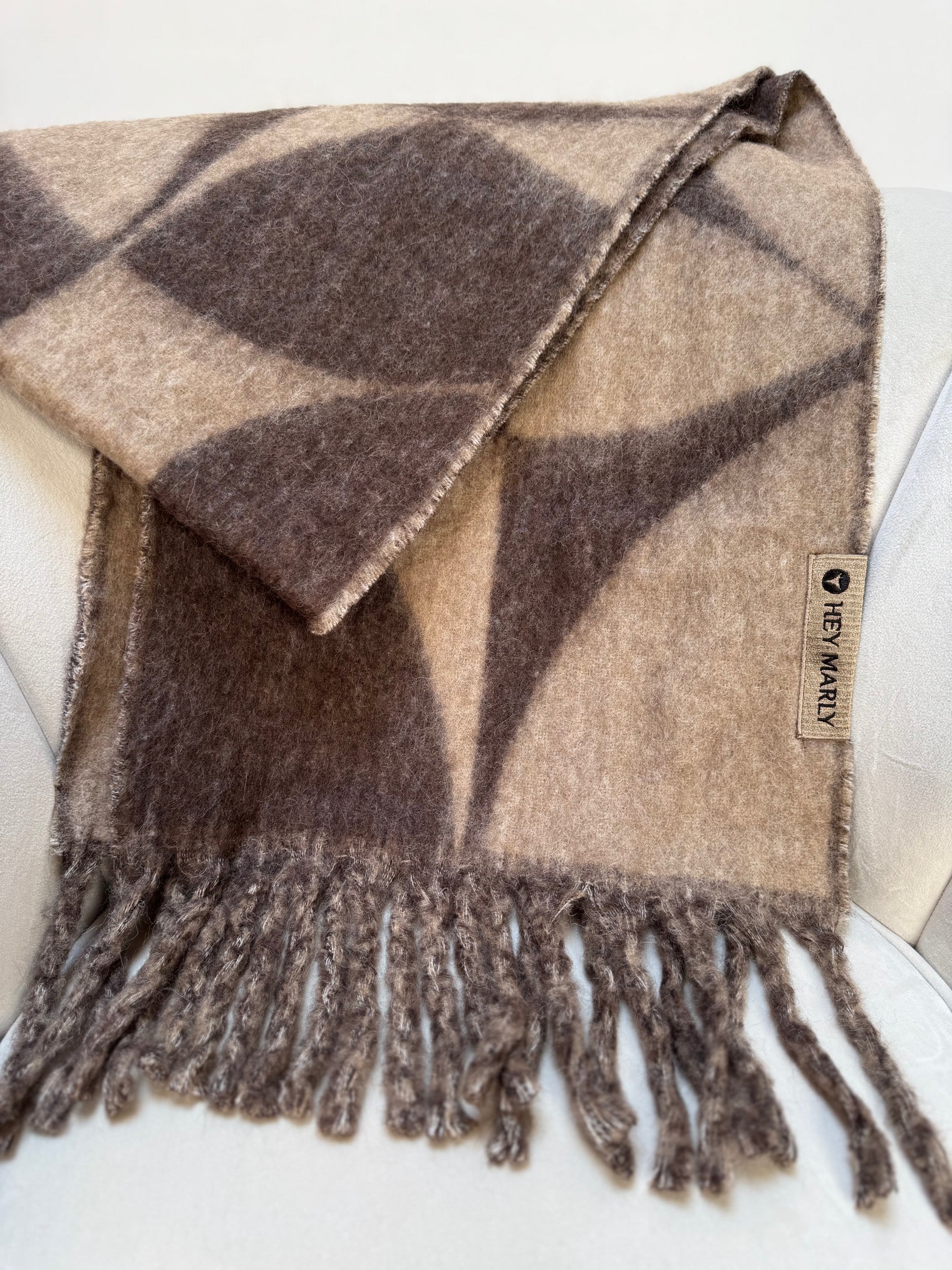 Hey Marly Iconic Scarf Mocha/Coffee