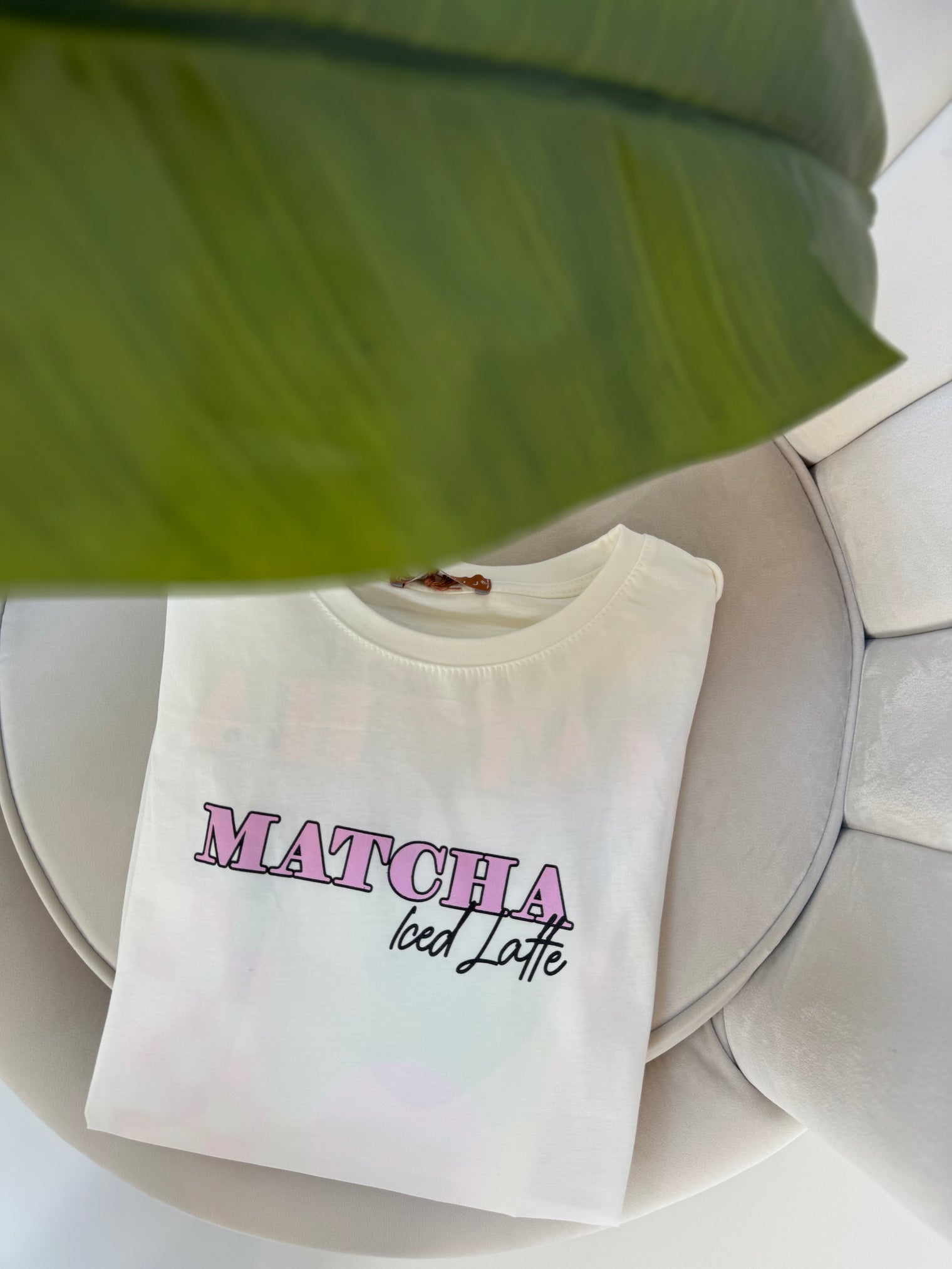 Statement Shirt Matscha weiß