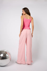 OH APRIL Glinda Top Dark Rose