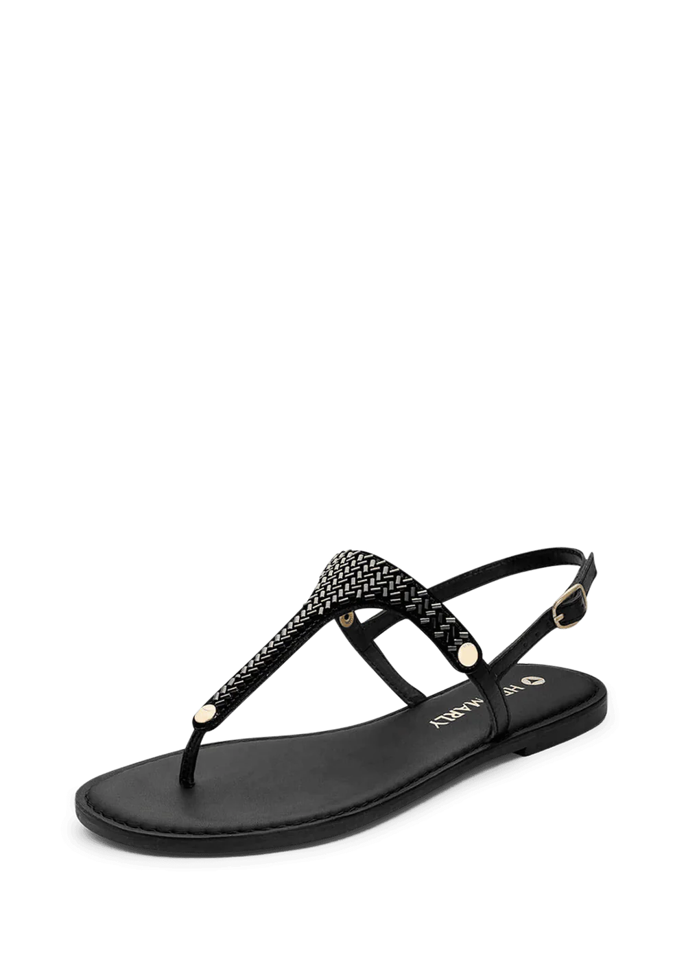 Hey Marly Metallic Beads Black