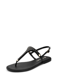 Hey Marly Metallic Beads Black