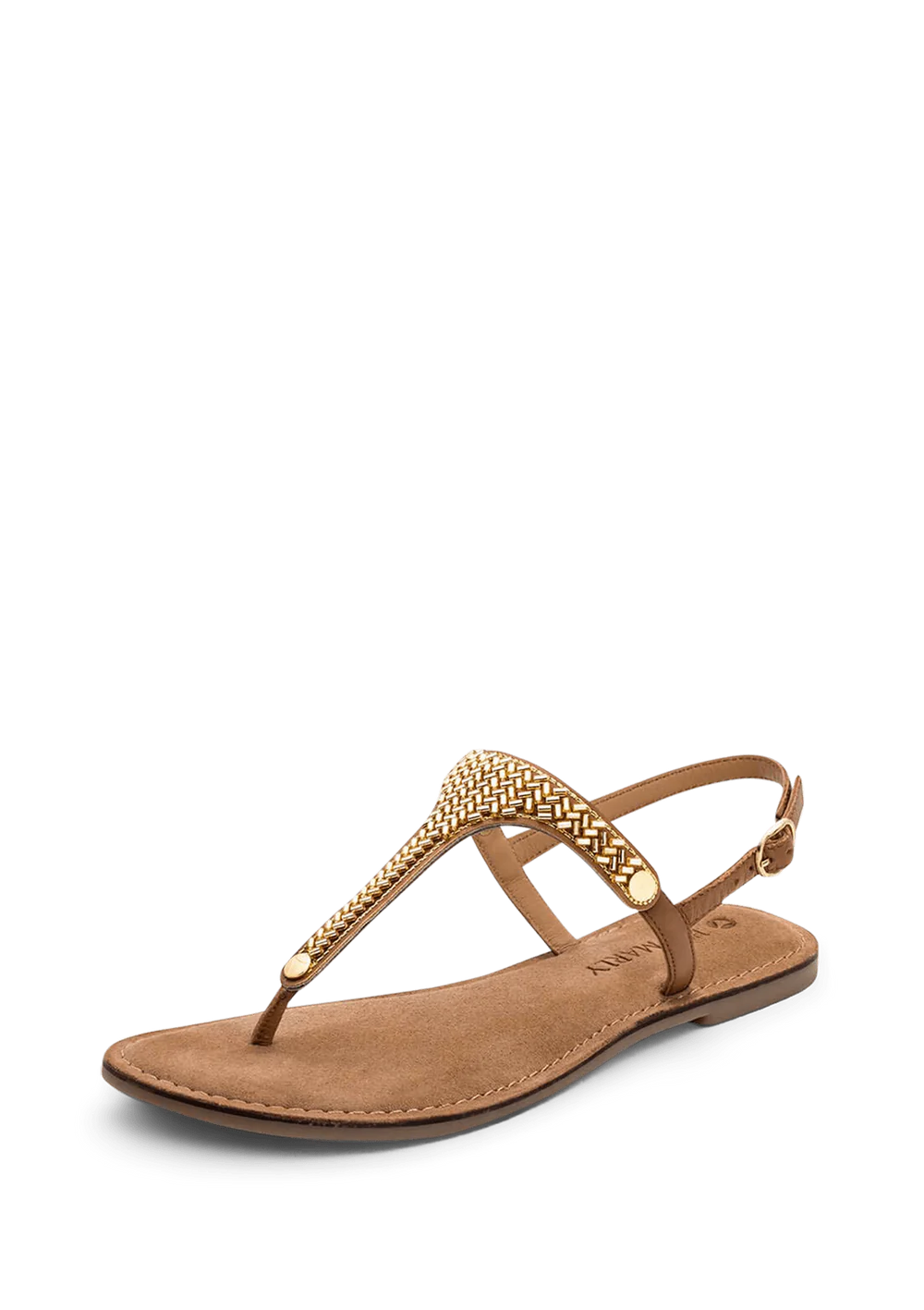 Hey Marly Metallic Beads Cognac