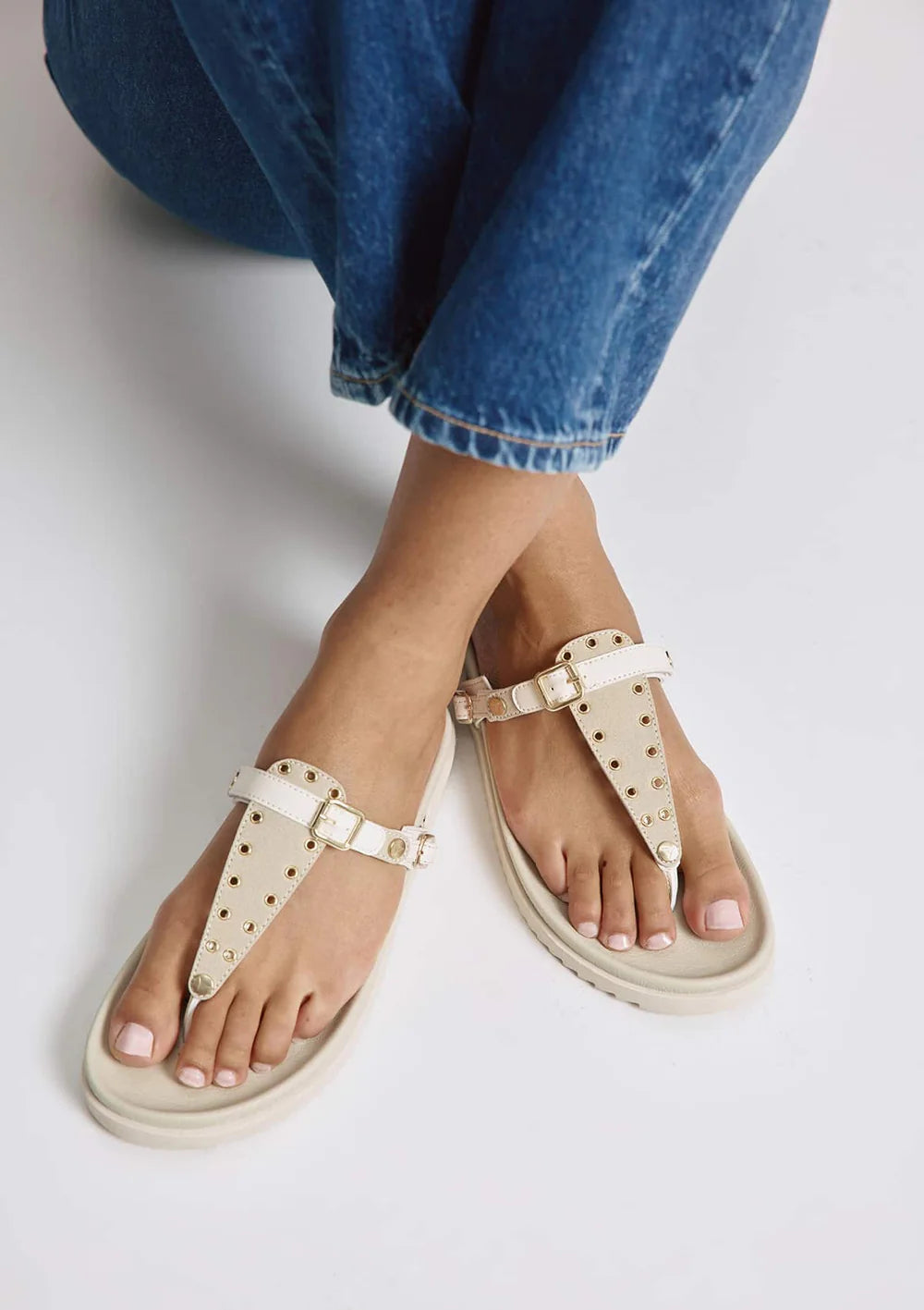 Hey Marly Eyelet Classic Crema