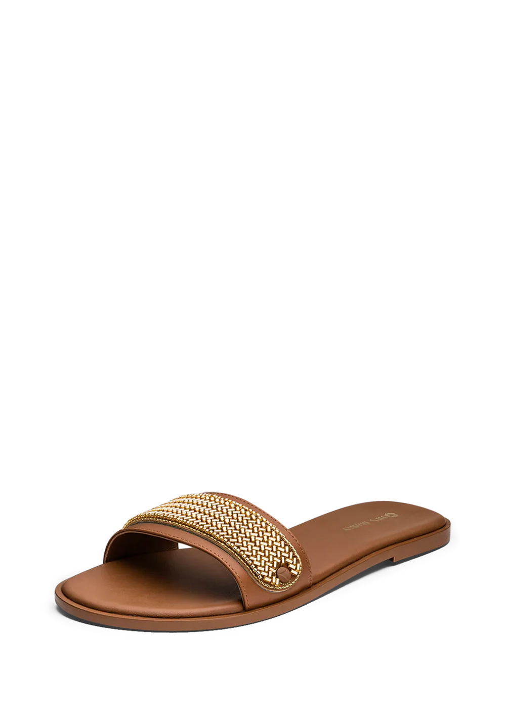 Hey Marly Metallic Beads Cognac