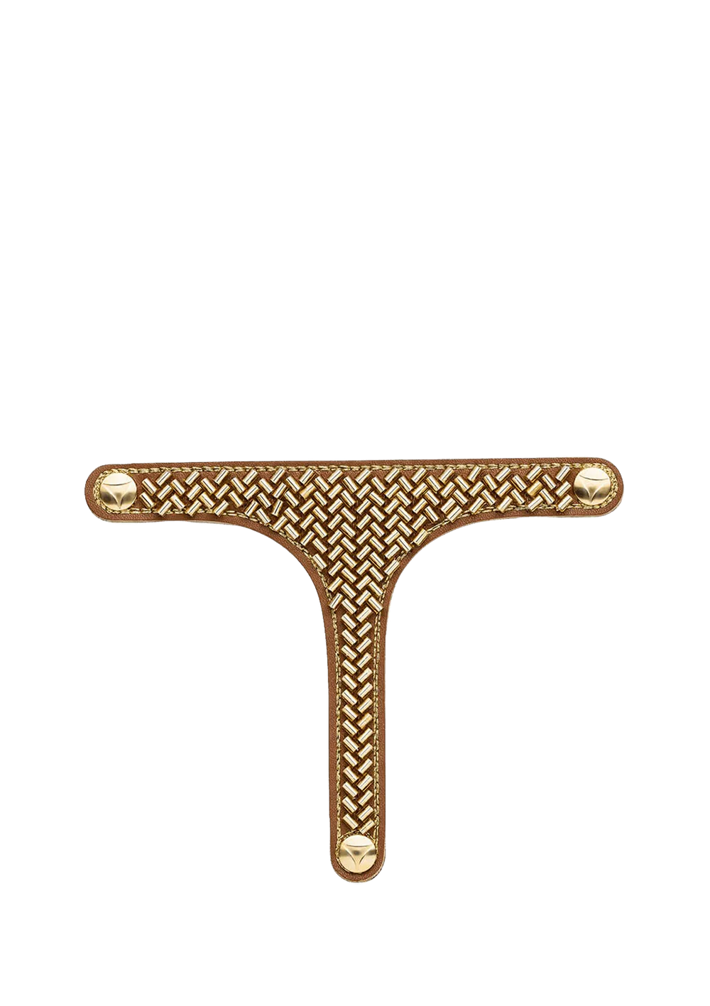 Hey Marly Metallic Beads Cognac