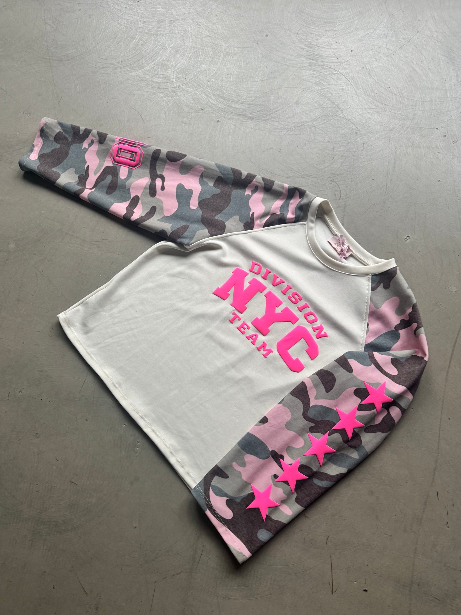 Longsleeve Camouflage pink Star