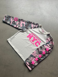 Longsleeve Camouflage pink Star