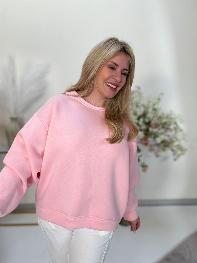 Statement Sweater hellrosa LEMARAIS