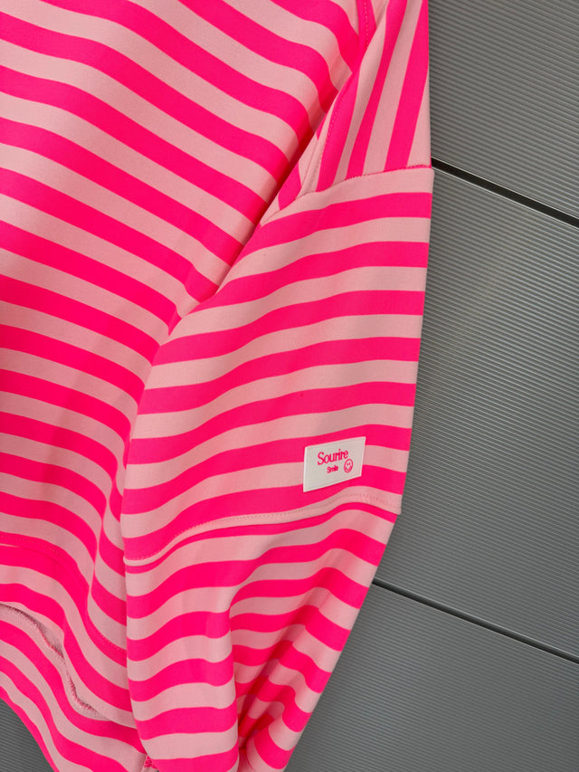 Sweater NEON STRIPES rosa/pink