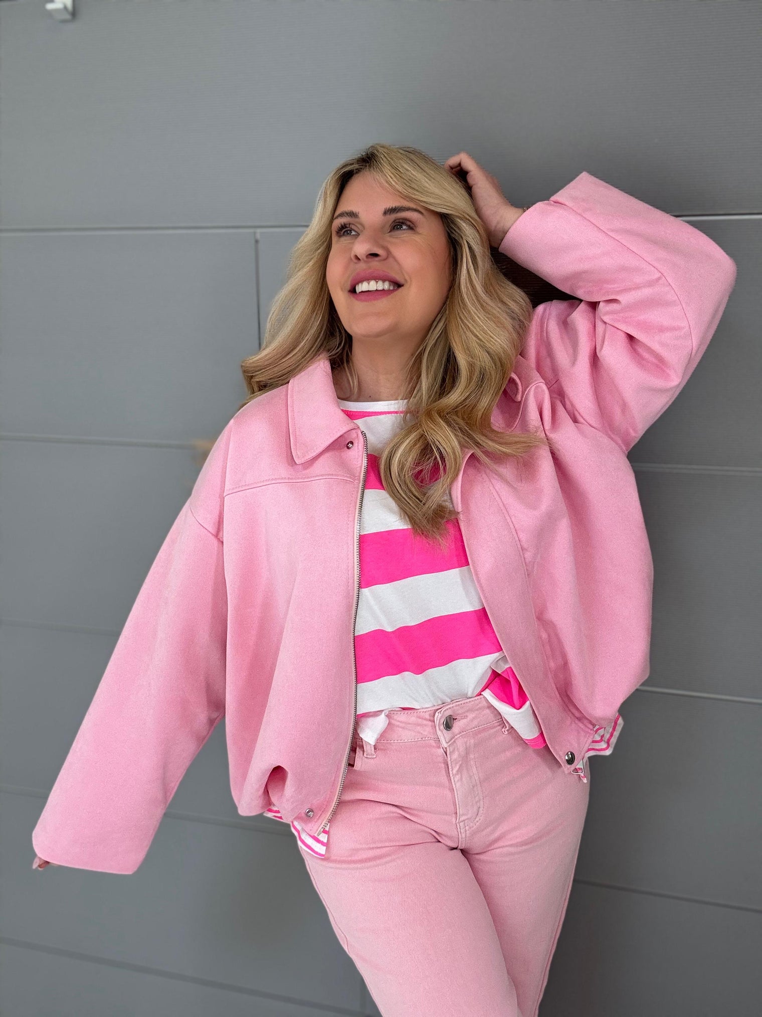 Velours Lederjacke KILL THEM WITH SOFTNESS