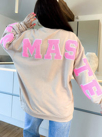 Premium Sweater YOGA CLUB mit Rückenprint