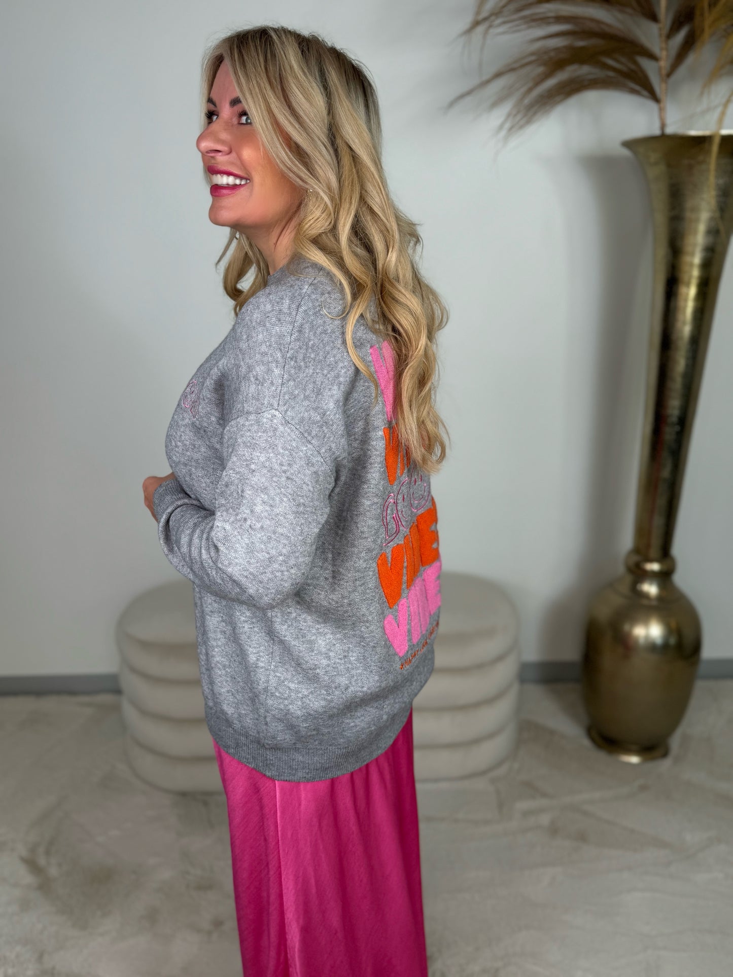 Pullover 7001-SC233246 Good Vibes grau