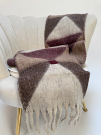 Hey Marly Angle Scarf Berry