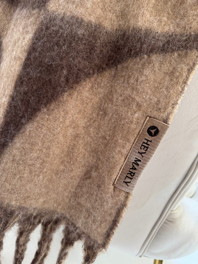 Hey Marly Iconic Scarf Mocha/Coffee