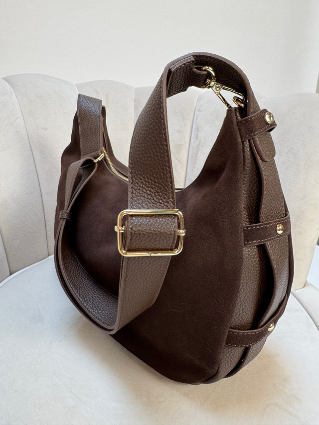 Hey Marly Lifetime Sister Suede M Coffee