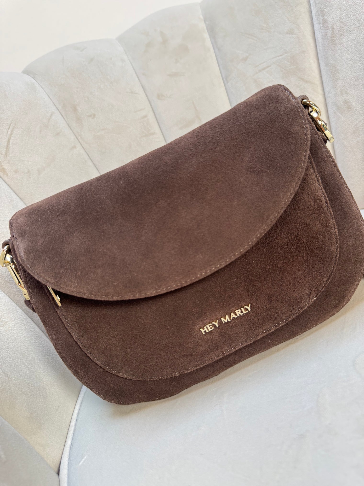 Hey Marly Big Sister Suede Coffee