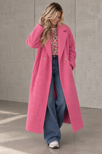 Oversize Mantel TRUST PINK mit seitlichen Taschen