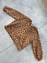 Sweater mit Rückenstickerei CREME DE LA CREME LEO Caramel/Schwarz