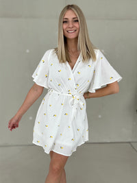 Musselin Kleid weiß LEMONS