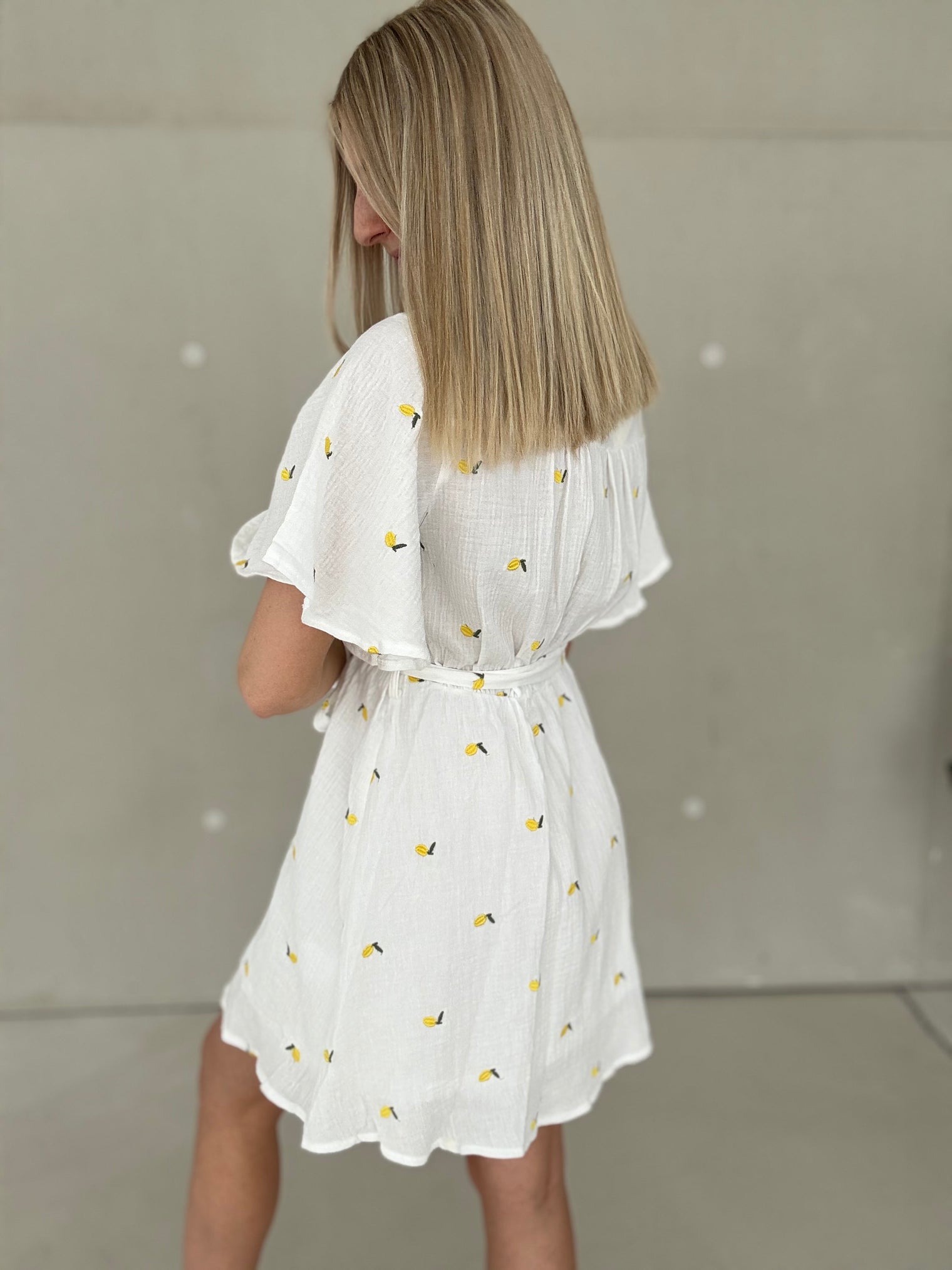 Musselin Kleid weiß LEMONS