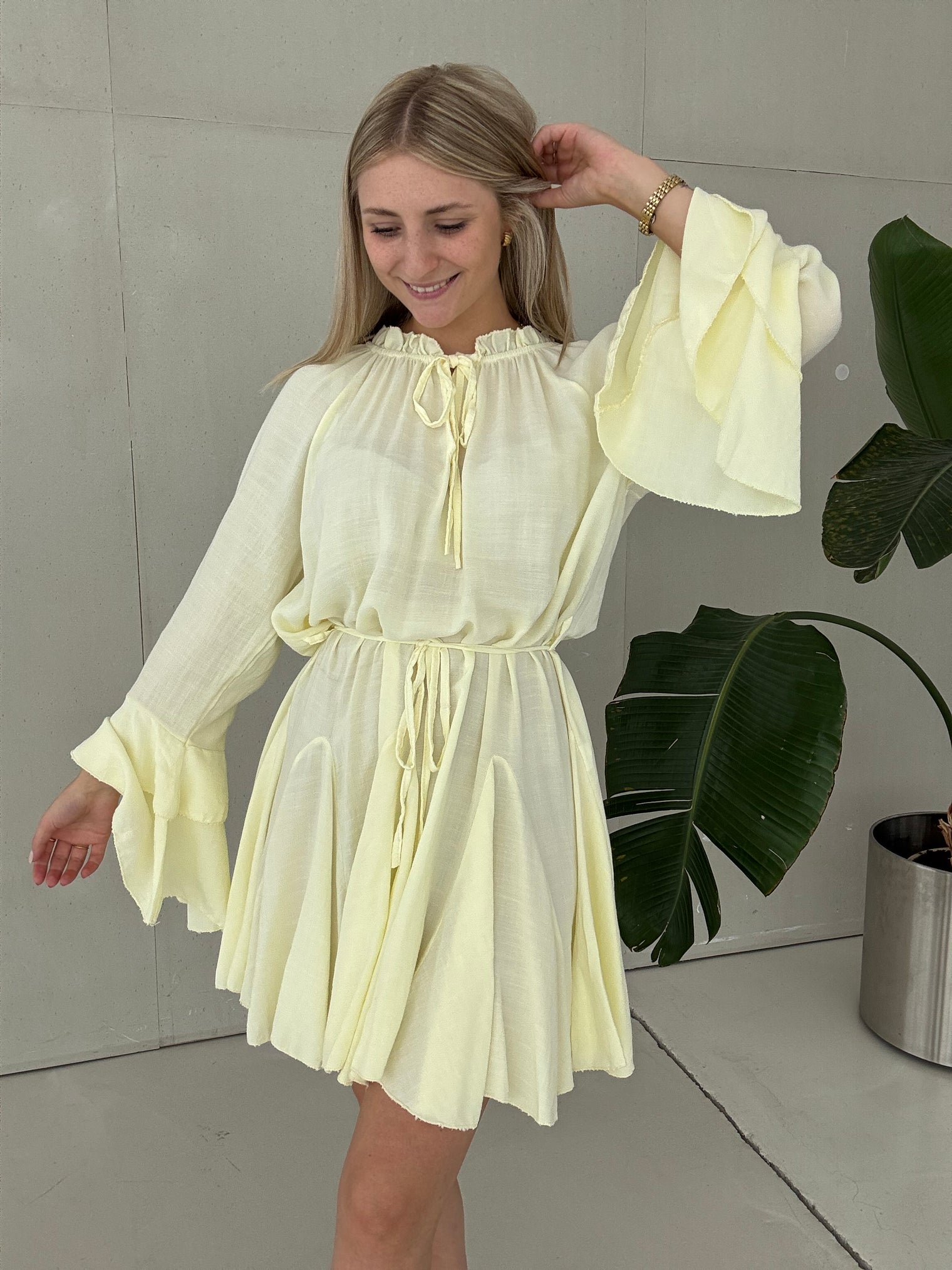 Kleid kurz CHIC SUMMER buttermilk lemon