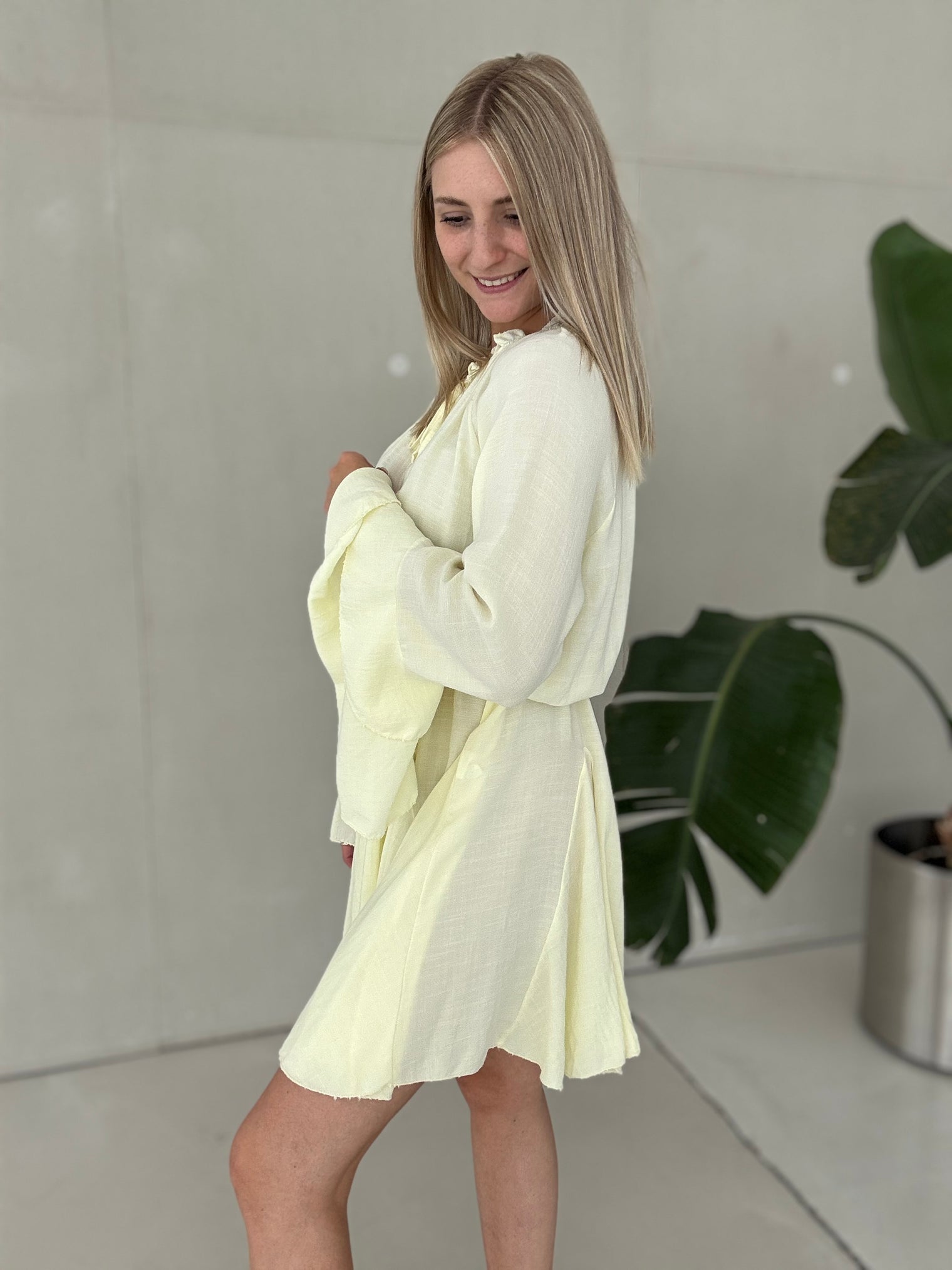 Kleid kurz CHIC SUMMER buttermilk lemon