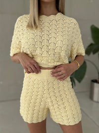 Häkeloberteil SOFT BOHO buttermilk lemon