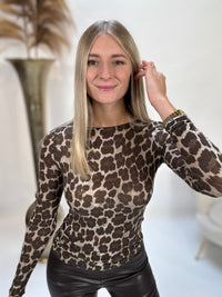 Stretchy Cashmere Langarmshirt WARM LEO luxuriöse Qualität