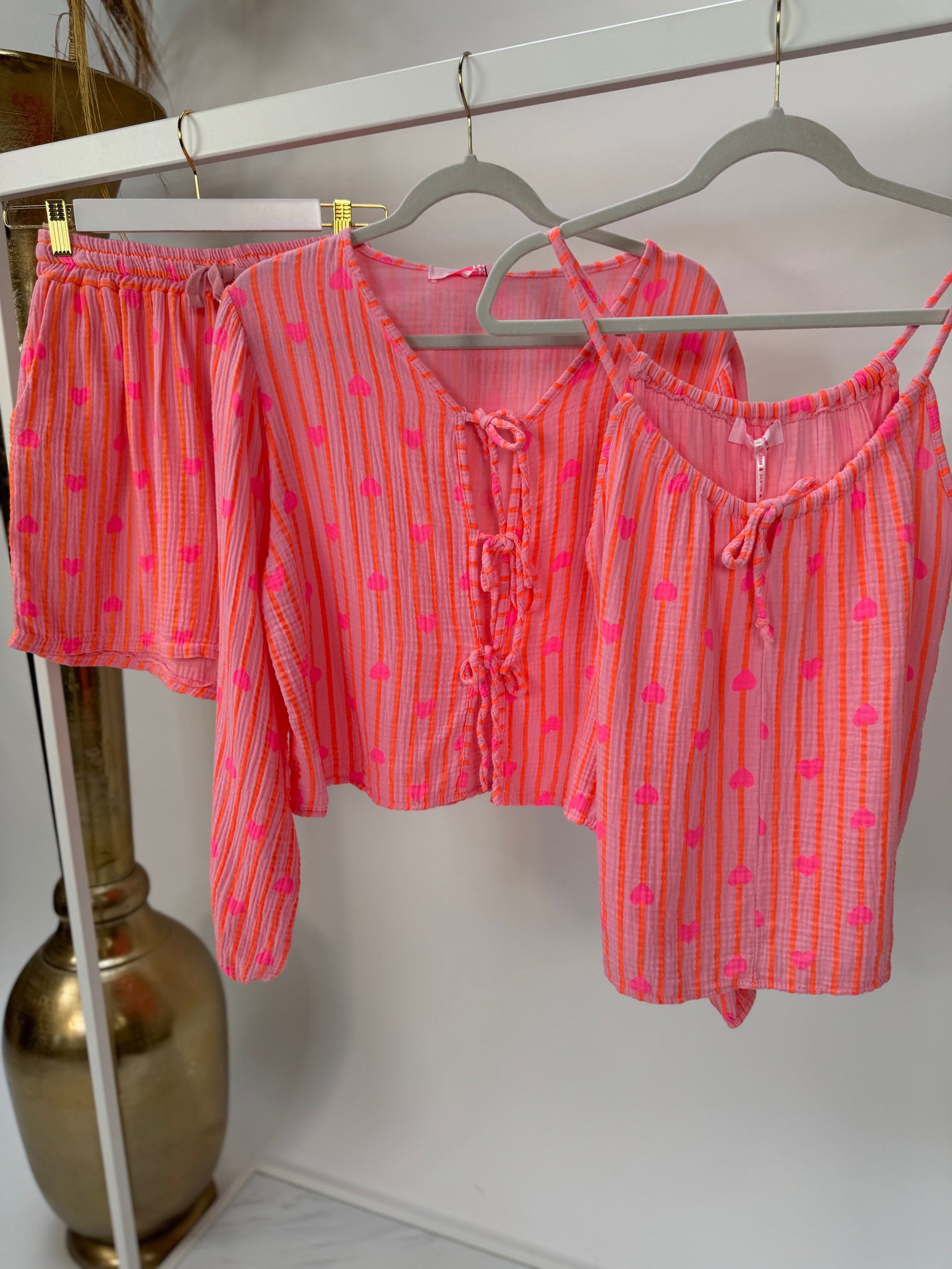 Top rosa HEART ATTACK orange I pinke Herzen