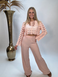 Hose SOFT CORE altrosa aus Crêpe Stoff