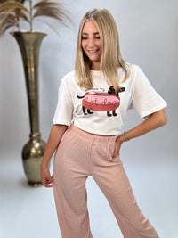 Statement Shirt HOT DOG weiß