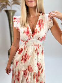 Kleid SUNLIT BLOSSOM mit Lochspitze