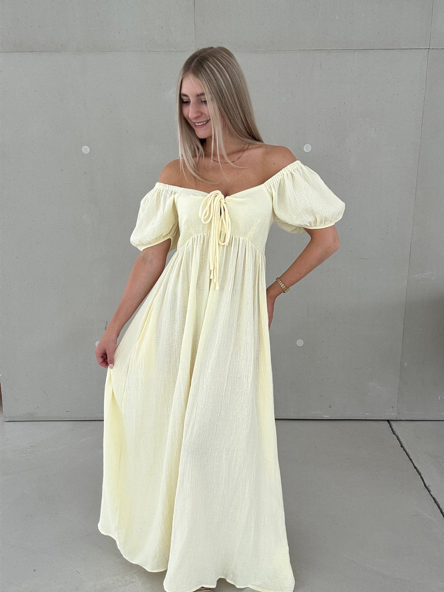 Kleid FLORENZ buttermilk lemon