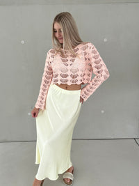 Häkeloberteil BOHO FLAIR altrosa