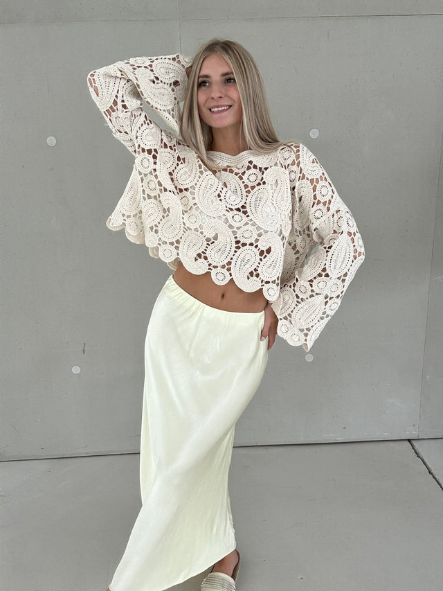 Häkeloberteil BOHO CHIC beige