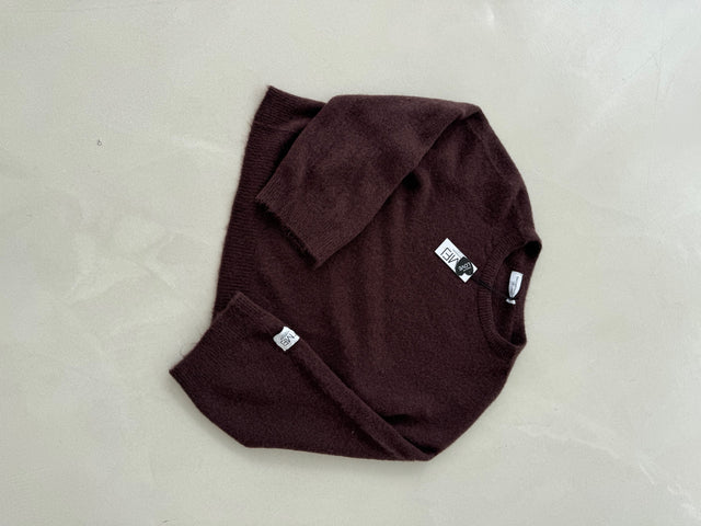 Signature Strickpullover Baby Alpaka Chocolate