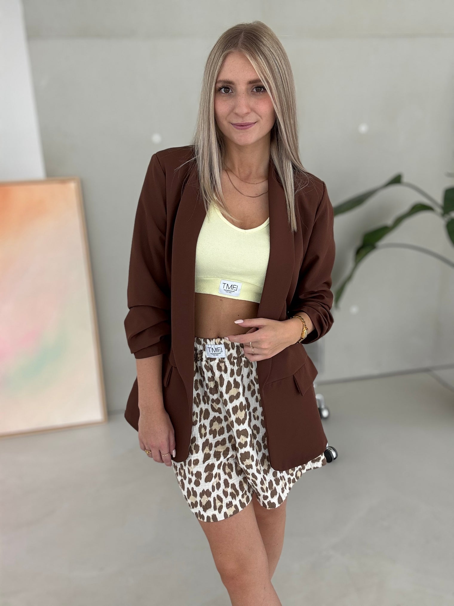 Blazer BASIC LOVE chocolate