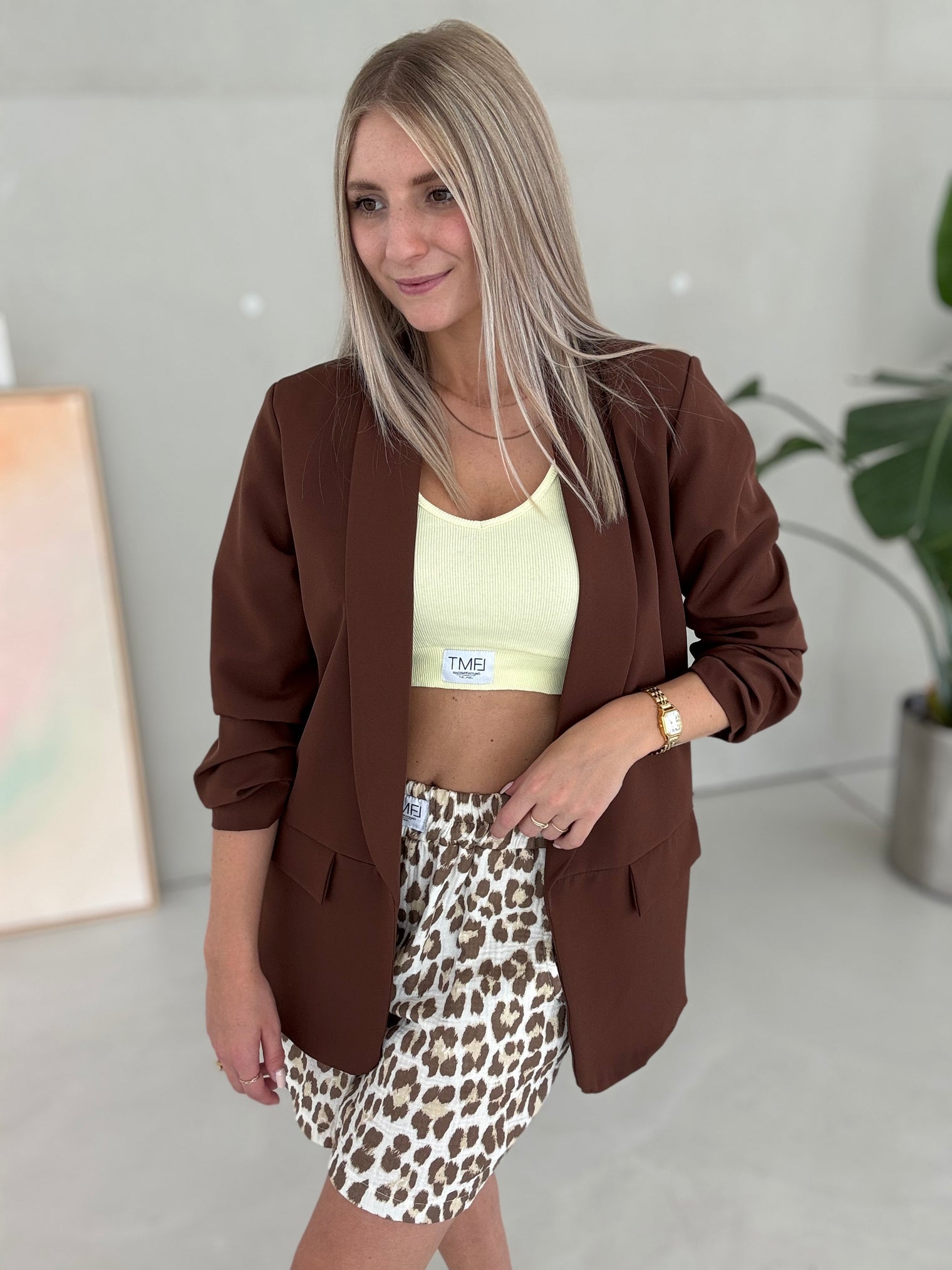 Blazer BASIC LOVE chocolate