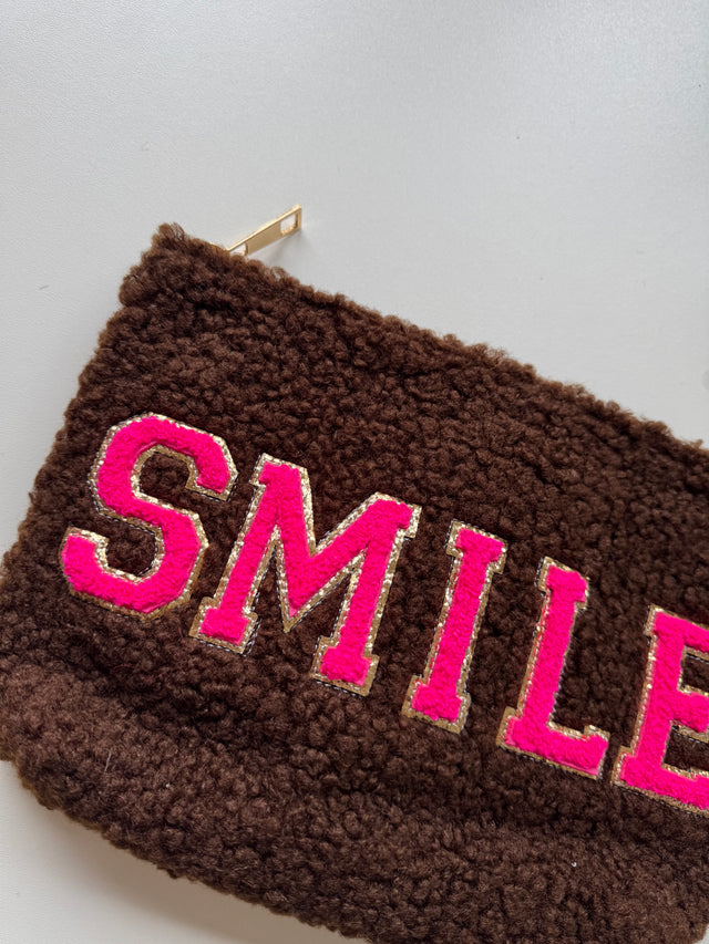 Teddy Bag chokolate SMILE pink