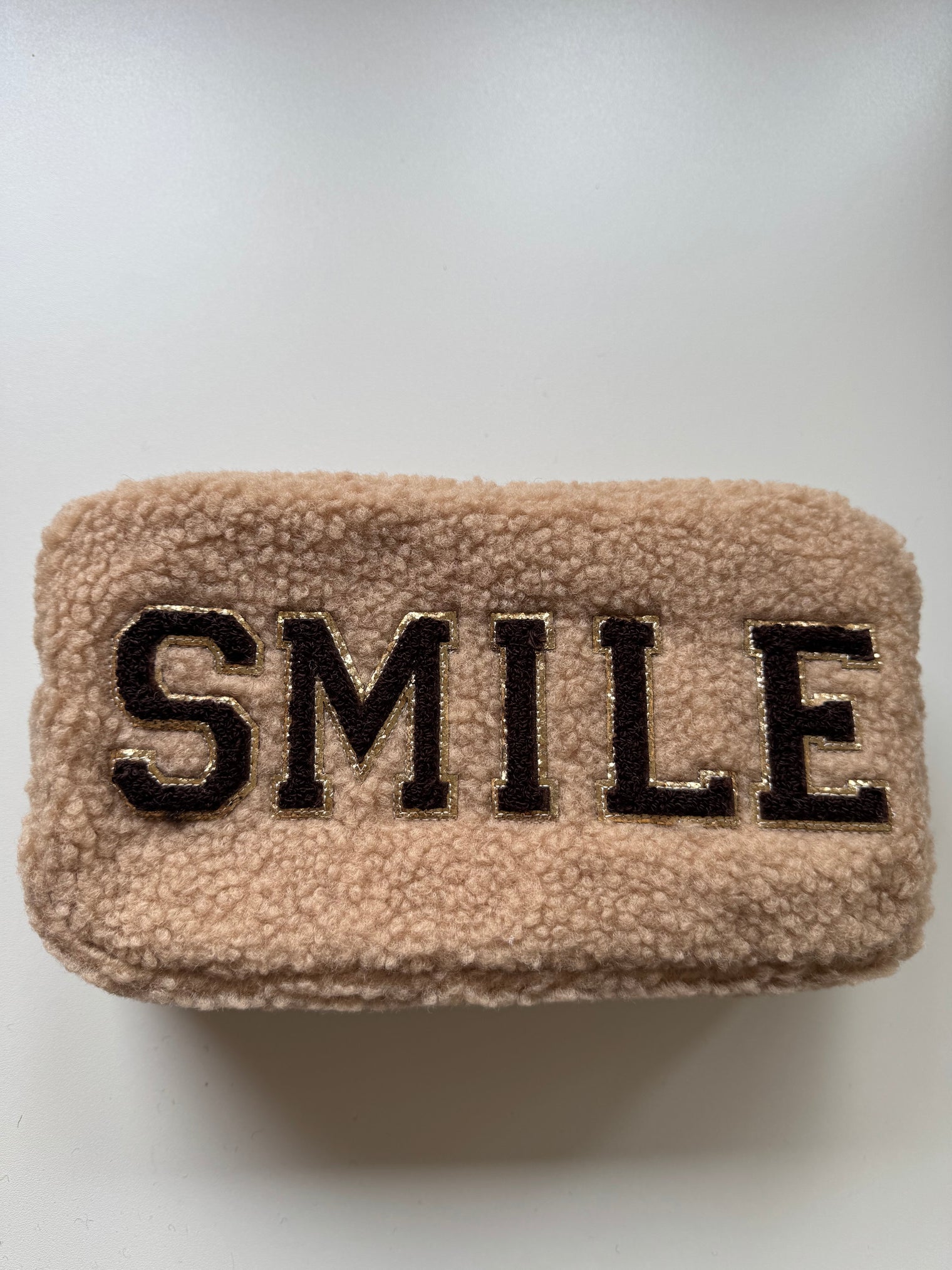 Long Teddy Bag beige SMILE chokolate