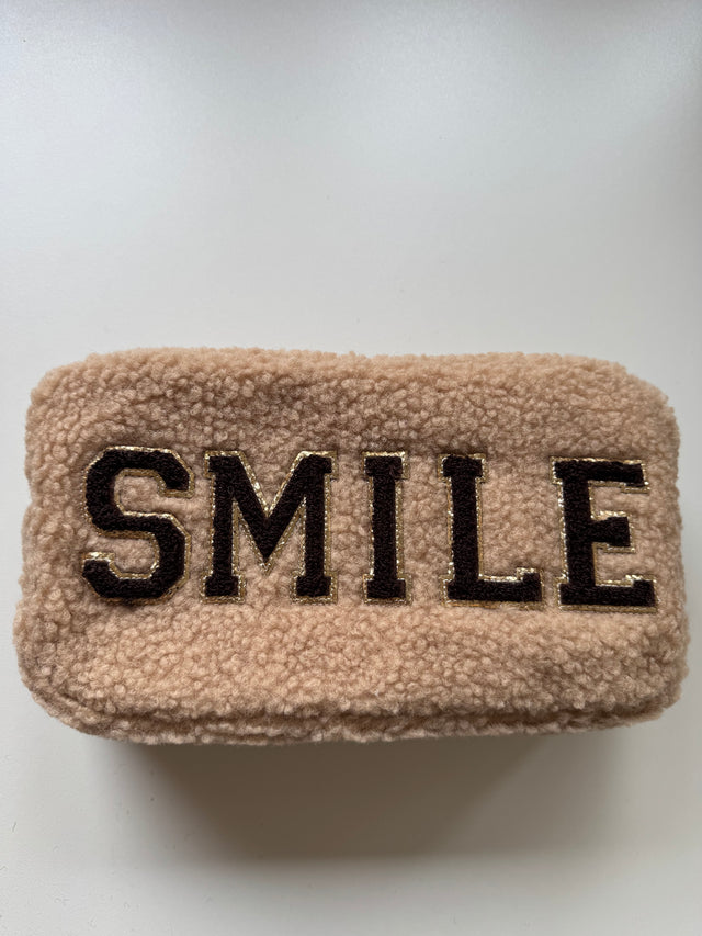 Long Teddy Bag beige SMILE chokolate