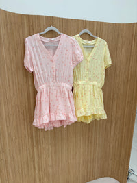 Musselin Jumpsuit LITTLE FLOWER rose