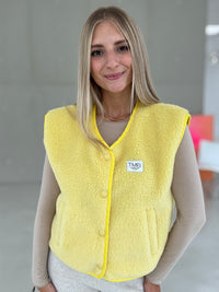 Teddyweste SIGNATURE buttermilk yellow