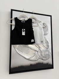 SIGNATURE CROP TOP schwarz